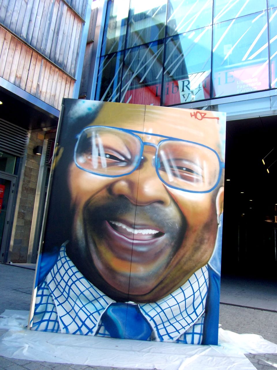 Graffiti hommage à B.B. King par HOZ