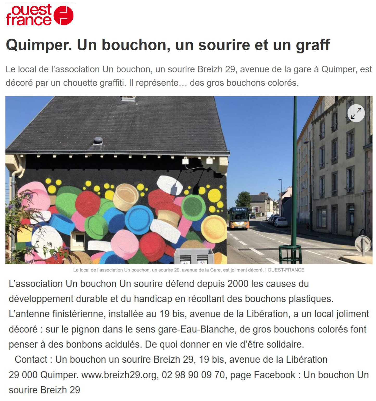Fresque pour les ptits bouchons
