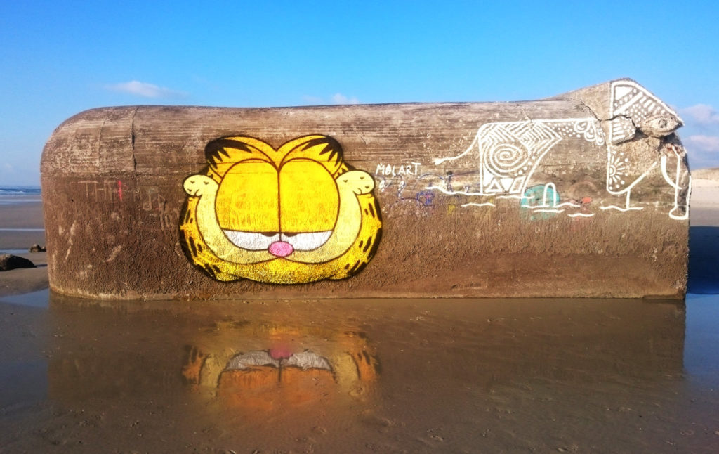 Portrait graffiti de Garfield à la Torche par HOZ. 3 sur 5