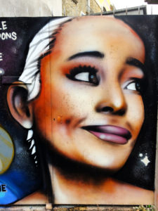 Portrait graffiti Ariana Grande