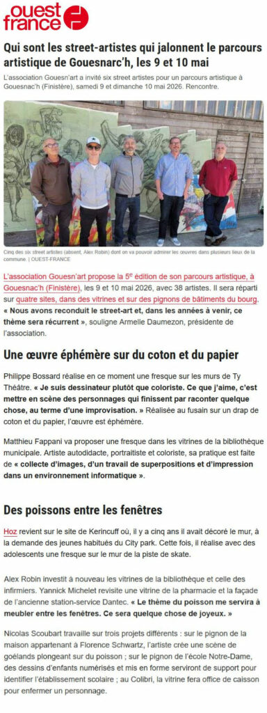 HOZ à Gouesnach / Ouest-France (07/05/2026)