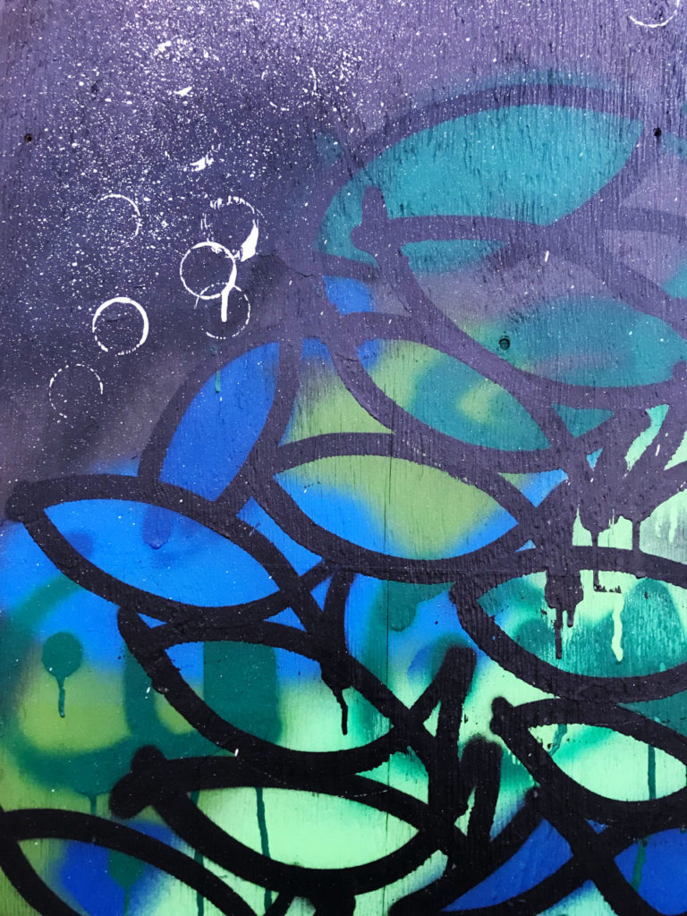 Atelier graffiti à Audierne le 2 juin 2023