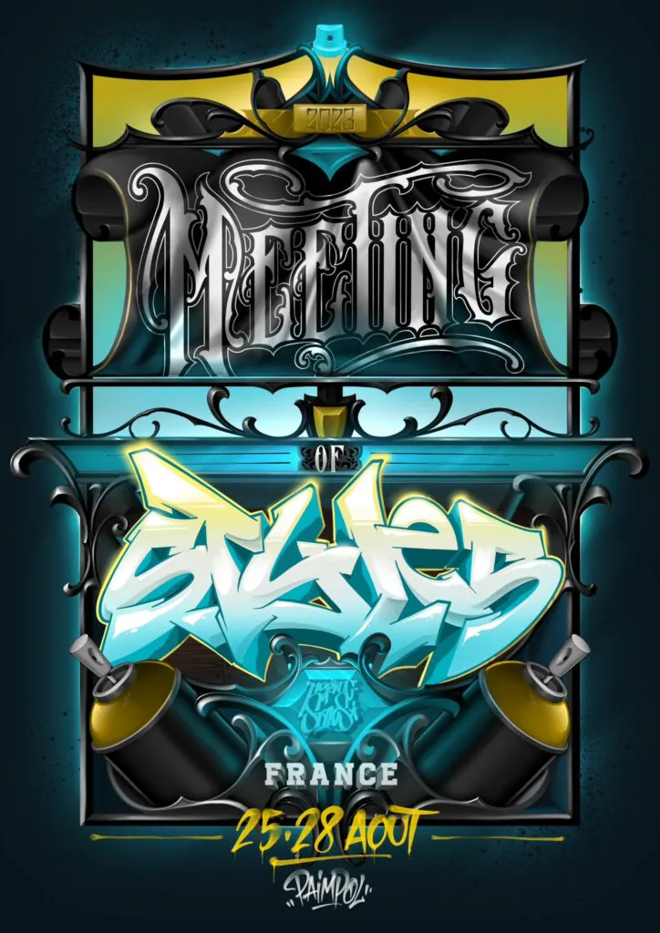 Affiche du festival international de graffiti Meeting of Styles