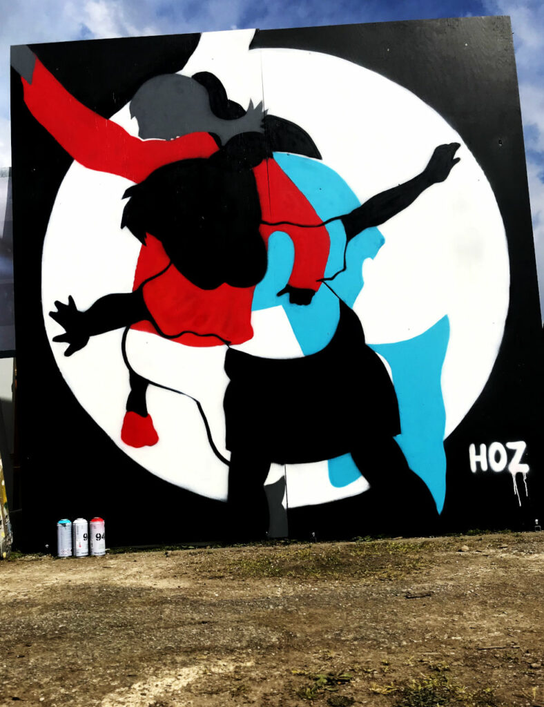Fresque graffiti pour Mémoires des esclavages à Brest