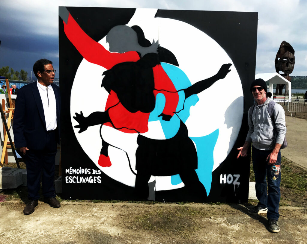 Max Relouzat et le graffeur HOZ ce samedi 10 mai 2025 à Brest