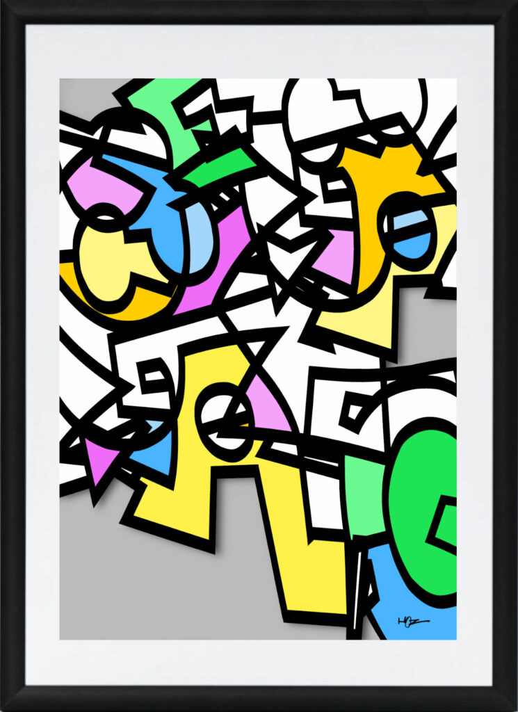 Affiche street-art réalisée par HOZ pour Cécilia. Août 2025.