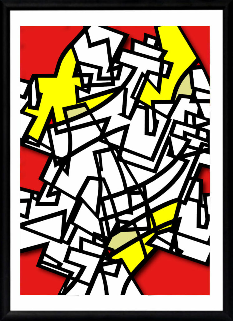 Affiche street-art réalisée par HOZ pour Léa. Juillet 2025.