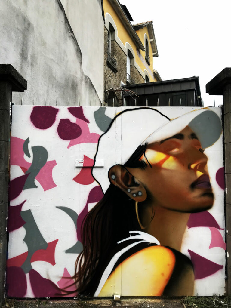Portrait graffiti en cours par HOZ 3/3