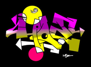 Animation graffiti par HOZ. 01/2026