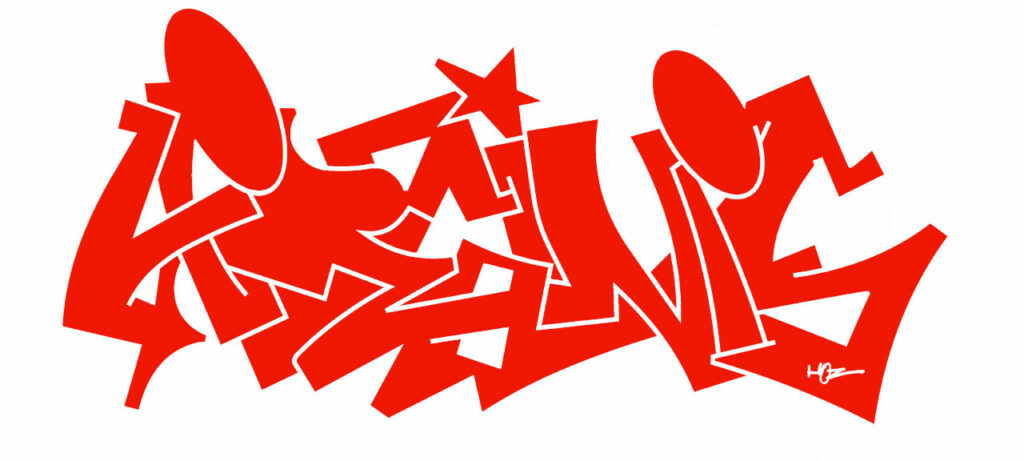 Lettres graffiti pour Virginie 06/2026