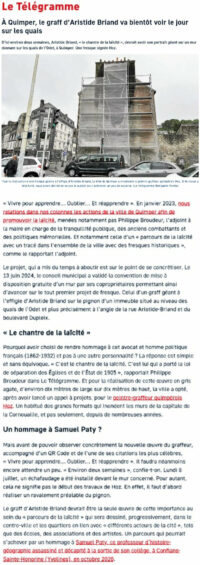 Fresque Aristide Briand à Quimper