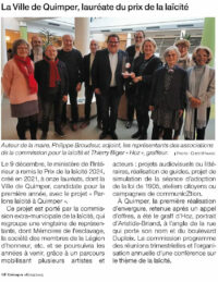 Prix de la laïcité 2024 (OF Quimper 02/2025)