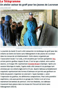 Atelier graff à Locronan avec HOZ - 15/04/2025