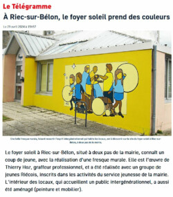 Fresque décoration murale pour le Foyer Soleil par HOZ