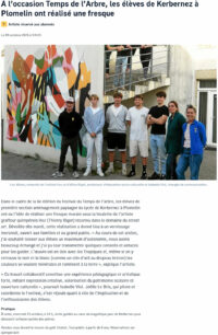 Fresque street-art à Kerbernez dans le Télégramme